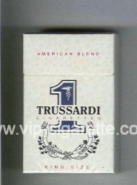 Trussardi 1 American Blend King Size cigarettes white hard box