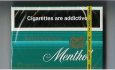 Menthol Macdonald 25s cigarettes wide flat hard box