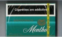 Menthol Macdonald 25s cigarettes wide flat hard box