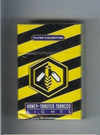 Honey-Toasted Tobacco Lights cigarettes hard box