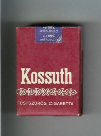 Kossuth brown cigarettes soft box