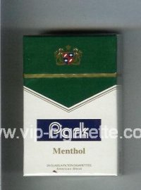 Park Menthol cigarettes hard box