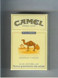 Camel Filter Generous Flavour cigarettes King size hard box