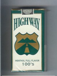Highway Menthol Full Flavor 100s cigarettes soft box