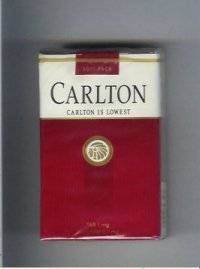 Carlton lowest cigarettes soft box