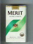 Merit Ultra Lights Menthol 100s cigarettes soft box