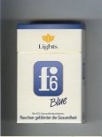 F6 Lights Blue Cigarettes hard box F6 Lights Blue Cigarettes hard box