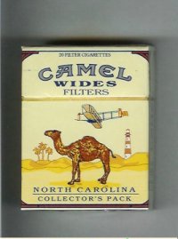 Camel Collectors Pack North Carolina Wides Filters cigarettes hard box