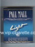 Pall Mall Famous Cigarettes Light 25s cigarettes hard box Pall Mall Famous Cigarettes Light 25s cigarettes hard box