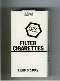 GPC Approved Filter Cigarettes Lights 100s soft box