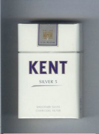 Kent USA Blend Silver 5 Smoosher Taste Charcoal Filter cigarettes hard box