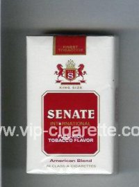 Senate International Full-Rich Tobacco Flavor American Blend cigarettes soft box