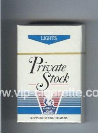 Private Stock Lights cigarettes hard box