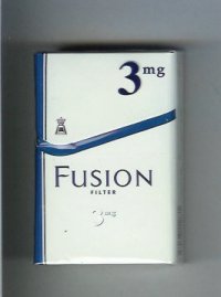 Fusion Filter 3 mg white and blue cigarettes hard box