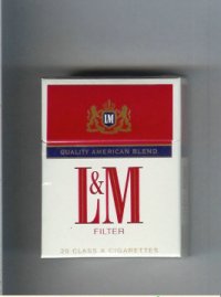 L&M Quality American Blend Filter Short cigarettes hard box