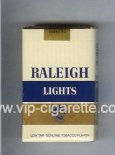 Raleigh Lights cigarettes white and gold and blue soft box Raleigh Lights cigarettes white and gold and blue soft box