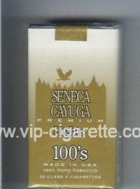 Seneca Cayuga Premium Lights 100s cigarettes soft box