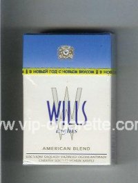 Wills W Lights American Blend cigarettes hard box