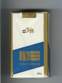 MS Internetional Blu 100s cigarettes soft box