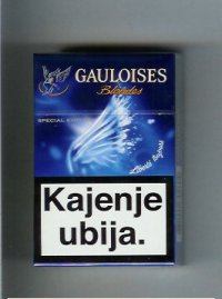 Gauloises Blondes blue Cigarettes hard box