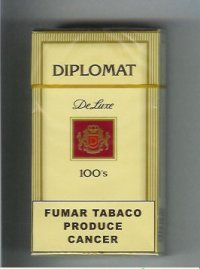 Diplomat De Luxe 100s cigarettes hard box