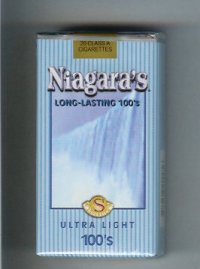 Niagara's Ultra Light 100s cigarettes soft box