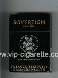 Sovereign Benson and Hedges cigarettes black hard box