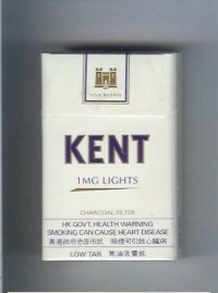 Kent USA Blend 1 mg Lights Charcoal Filter cigarettes hard box