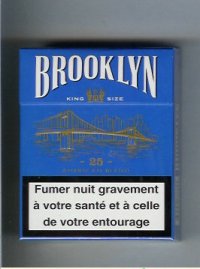 Brooklyn 25 American Blend cigarettes blue