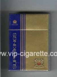Superkings gold and blue Cigarettes hard box