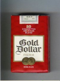 Gold Dollar 20 Cigaretten American Blend Filter red and white cigarettes soft box