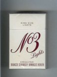 No 3 Lights cigarettes hard box No 3 Lights cigarettes hard box