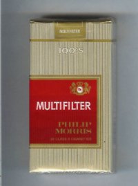 Multifilter Philip Morris 100s cigarettes soft box
