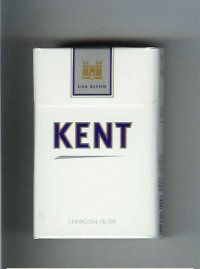 Kent USA Blend Charcoal Filter white and grey cigarettes hard box