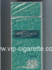 Saratoga Menthol 120s cigarettes hard box