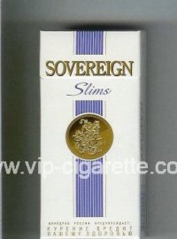 Sovereign Slims 100s cigarettes hard box