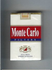 Monte Carlo Filters Full Rich American Blend Cigarettes soft box