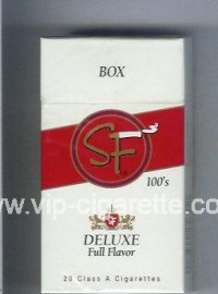 SF Deluxe Full Flavor 100s cigarettes hard box