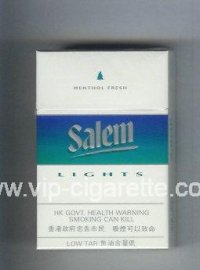 Salem Lights with line Menthol Fresh cigarettes hard box