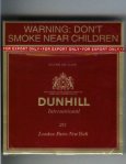 Dunhill Filter De Luxe International 20 100s cigarettes wide flat hard box