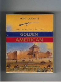 Golden American Special History Edition Fort Laramie 25s cigarettes hard box