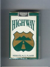 Highway Menthol Full Flavor cigarettes soft box