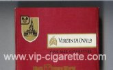 Virginia Ovals King Size cigarettes wide flat hard box