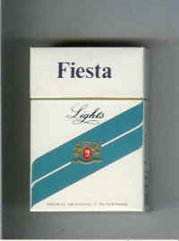 Fiesta Lights cigarettes hard box