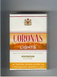 Coronas Lights cigarettes American Blend