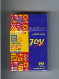 Joy Lights American Blend cigarettes hard box