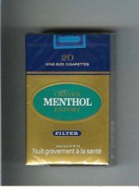 Craven Export Menthol cigarettes