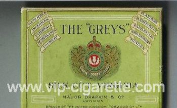 The \'Greys\' Silk Cut Virginia cigarettes wide flat hard box