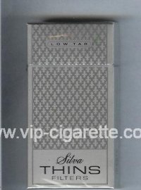 Silva Thins 100s cigarettes hard box