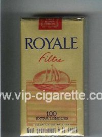 Royale Filtre 100s cigarettes gold and light red soft box